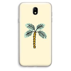 CaseCompany Palmboom: Samsung Galaxy J7 (2017) Transparant Hoesje