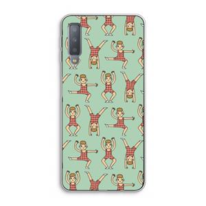 CaseCompany Gymboys: Samsung Galaxy A7 (2018) Transparant Hoesje