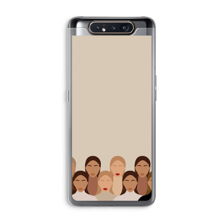 CaseCompany Girls girls girls: Samsung Galaxy A80 Transparant Hoesje