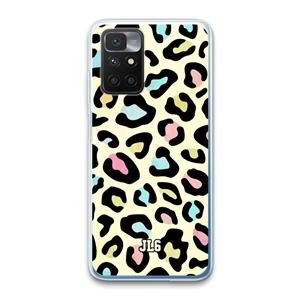 CaseCompany Leopard pattern: Xiaomi Redmi 10 Transparant Hoesje