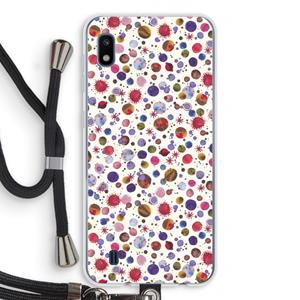 CaseCompany Planets Space: Samsung Galaxy A10 Transparant Hoesje met koord