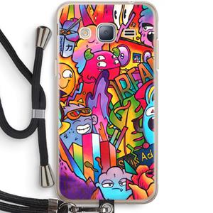 CaseCompany Dreams: Samsung Galaxy J3 (2016) Transparant Hoesje met koord