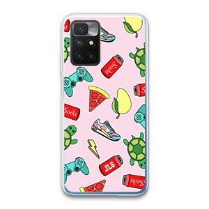 CaseCompany Things Jamie Loves: Xiaomi Redmi 10 Transparant Hoesje