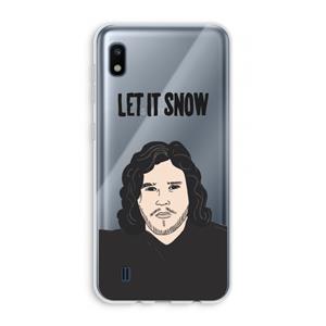 CaseCompany Let It Snow: Samsung Galaxy A10 Transparant Hoesje