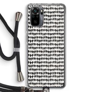 CaseCompany Crazy shapes: Xiaomi Redmi Note 10 Pro Transparant Hoesje met koord