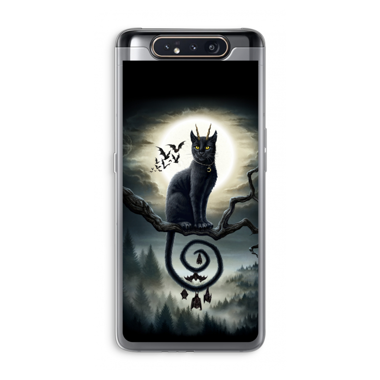 CaseCompany Moonlight Companions: Samsung Galaxy A80 Transparant Hoesje