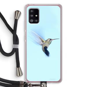 CaseCompany Kolibri: Samsung Galaxy A51 5G Transparant Hoesje met koord