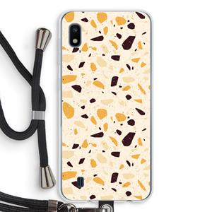 CaseCompany Terrazzo N°13: Samsung Galaxy A10 Transparant Hoesje met koord