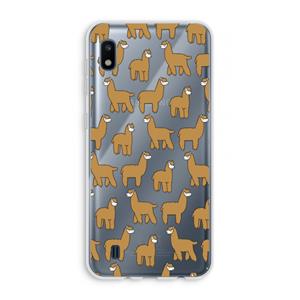 CaseCompany Alpacas: Samsung Galaxy A10 Transparant Hoesje