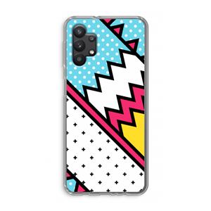 CaseCompany Pop Art #2: Samsung Galaxy A32 5G Transparant Hoesje