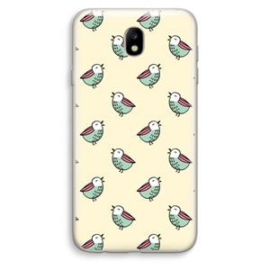 CaseCompany Vogeltjes: Samsung Galaxy J7 (2017) Transparant Hoesje