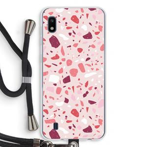 CaseCompany Terrazzo N°15: Samsung Galaxy A10 Transparant Hoesje met koord