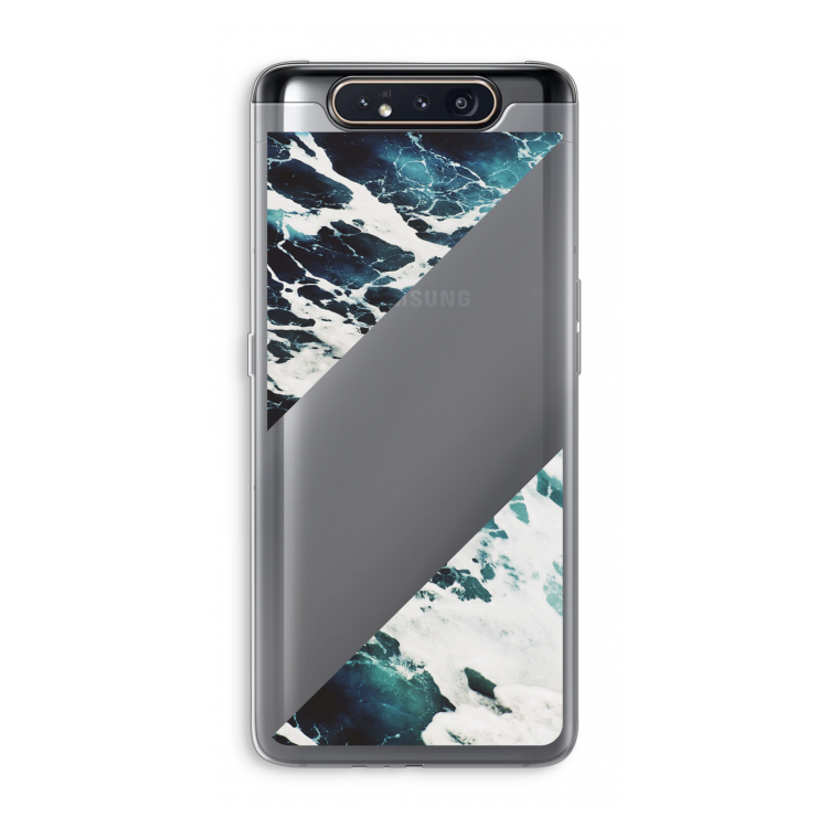 CaseCompany Golven: Samsung Galaxy A80 Transparant Hoesje