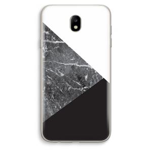 CaseCompany Combinatie marmer: Samsung Galaxy J7 (2017) Transparant Hoesje