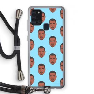 CaseCompany Kanye Call Me℃: Samsung Galaxy A21s Transparant Hoesje met koord