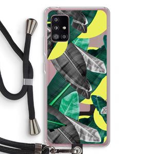 CaseCompany Fantasie jungle: Samsung Galaxy A51 5G Transparant Hoesje met koord
