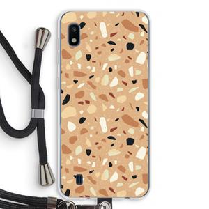 CaseCompany Terrazzo N°17: Samsung Galaxy A10 Transparant Hoesje met koord