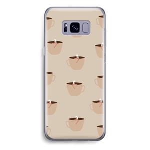 CaseCompany Morning coffee: Samsung Galaxy S8 Transparant Hoesje