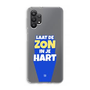 CaseCompany Laat de zon in je hart: Samsung Galaxy A32 5G Transparant Hoesje