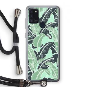 CaseCompany This Sh*t Is Bananas: Samsung Galaxy A21s Transparant Hoesje met koord