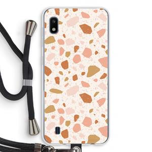 CaseCompany Terrazzo N°18: Samsung Galaxy A10 Transparant Hoesje met koord