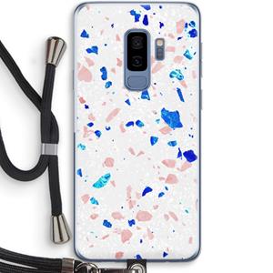 CaseCompany Terrazzo N°6: Samsung Galaxy S9 Plus Transparant Hoesje met koord
