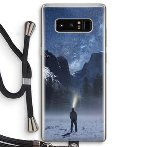 CaseCompany Wanderlust: Samsung Galaxy Note 8 Transparant Hoesje met koord