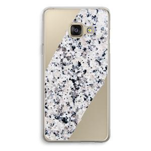 CaseCompany Gespikkelde marmer: Samsung Galaxy A3 (2016) Transparant Hoesje