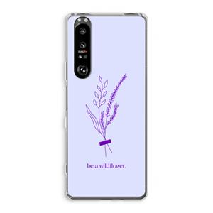 CaseCompany Be a wildflower: Sony Xperia 1 III Transparant Hoesje