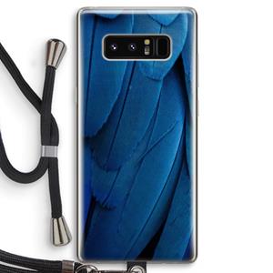 CaseCompany Pauw: Samsung Galaxy Note 8 Transparant Hoesje met koord