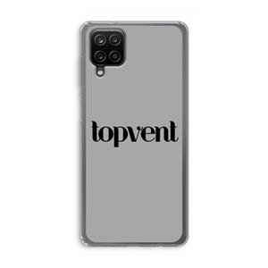 CaseCompany Topvent Grijs Zwart: Samsung Galaxy A12 Transparant Hoesje