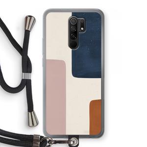 CaseCompany Geo #5: Xiaomi Redmi 9 Transparant Hoesje met koord