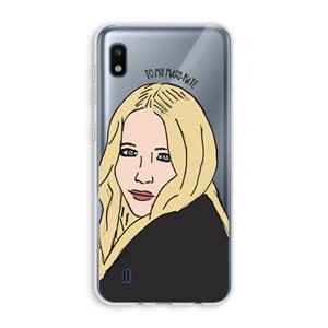 CaseCompany Mary Kate: Samsung Galaxy A10 Transparant Hoesje
