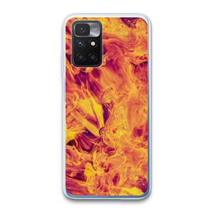 CaseCompany Eternal Fire: Xiaomi Redmi 10 Transparant Hoesje