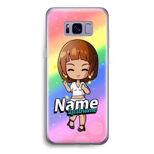 CaseCompany Chibi Maker vrouw: Samsung Galaxy S8 Transparant Hoesje