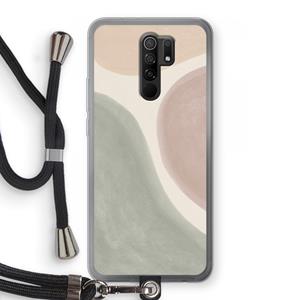 CaseCompany Geo #6: Xiaomi Redmi 9 Transparant Hoesje met koord