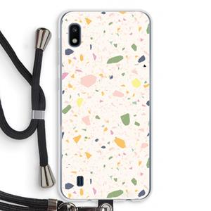 CaseCompany Terrazzo N°21: Samsung Galaxy A10 Transparant Hoesje met koord
