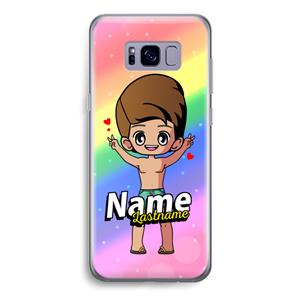 CaseCompany Chibi Maker man: Samsung Galaxy S8 Transparant Hoesje