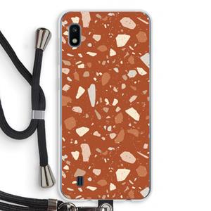 CaseCompany Terrazzo N°22: Samsung Galaxy A10 Transparant Hoesje met koord