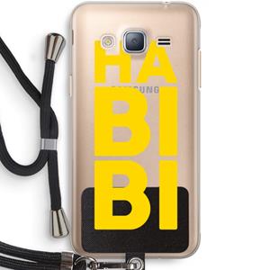 CaseCompany Habibi Majorelle : Samsung Galaxy J3 (2016) Transparant Hoesje met koord