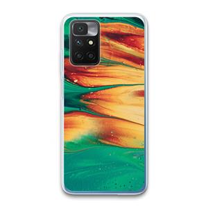 CaseCompany Green Inferno: Xiaomi Redmi 10 Transparant Hoesje