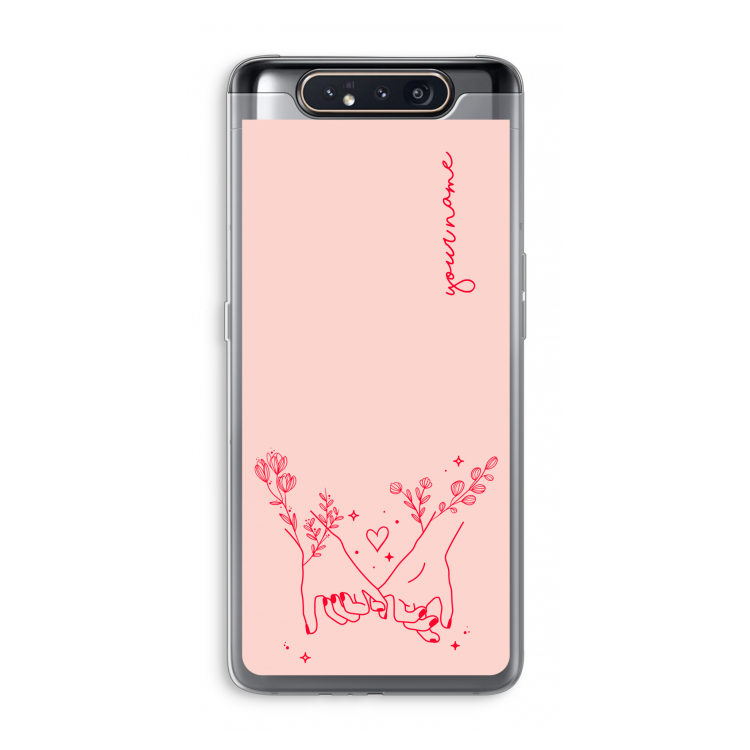 CaseCompany Best Friends: Samsung Galaxy A80 Transparant Hoesje