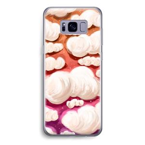 CaseCompany Katoen Wolken: Samsung Galaxy S8 Transparant Hoesje