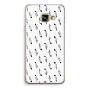 CaseCompany Pluimen: Samsung Galaxy A3 (2016) Transparant Hoesje