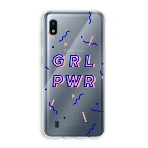 CaseCompany GRL PWR: Samsung Galaxy A10 Transparant Hoesje