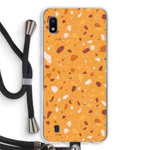 CaseCompany Terrazzo N°24: Samsung Galaxy A10 Transparant Hoesje met koord