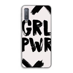 CaseCompany Girl Power #2: Samsung Galaxy A7 (2018) Transparant Hoesje