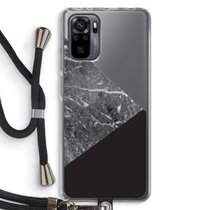 CaseCompany Combinatie marmer: Xiaomi Redmi Note 10 Pro Transparant Hoesje met koord