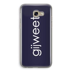 CaseCompany Gijweet: Samsung Galaxy A5 (2017) Transparant Hoesje