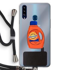 CaseCompany Ultra Sensitive: Samsung Galaxy A20s Transparant Hoesje met koord